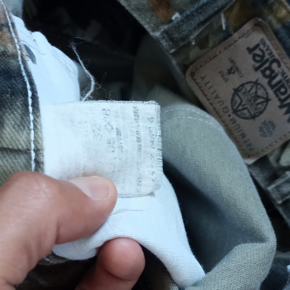 WRANGLER CAMOUFLAGE Denim Jeans BAGGY - Picture 11 of 11